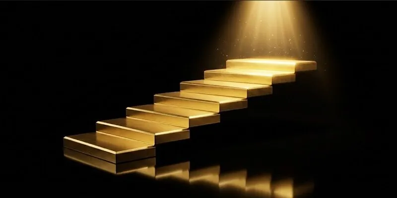 Bảy bậc thang vàng dẫn lên vùng sáng